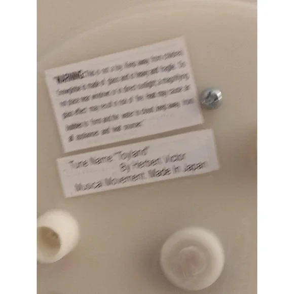 Disney Winnie the Pooh Toyland Rotating Train Snow Globe, lights up, plays music